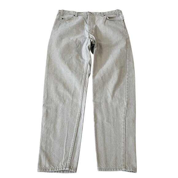 Vintage Levi's 550 Jeans Men's Size 36x32 Tan Denim Relaxed Tapered - Flawed - Picture 1 of 6